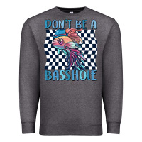 Charcoal Heather dont be a basshole Premium Sweatshirt - MaliasSmallBusiness