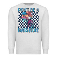 Oatmeal Heather dont be a basshole Premium Sweatshirt - MaliasSmallBusiness