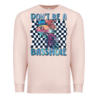 Pale Pink dont be a basshole Premium Sweatshirt - MaliasSmallBusiness