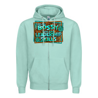 Seafoam i am not bossy i just have leadership skills Zipper Hoodie - AdoDesignShop