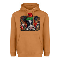 Meerkat christmas black and white baby cow Heavyweight Hoodie - BarkalooDesign