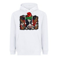 White christmas black and white baby cow Heavyweight Hoodie - BarkalooDesign