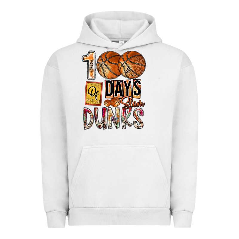 100 Of Days Slam Dunks Urban Hoodie by SublimationCraftShop | Teevron
