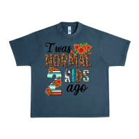 Midnight Navy i was normal two kids ago Urban Heavy Tee - texasbilliewilder