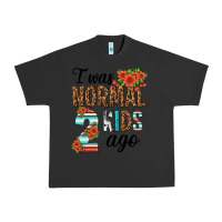 Pigment Black i was normal two kids ago Urban Heavy Tee - texasbilliewilder