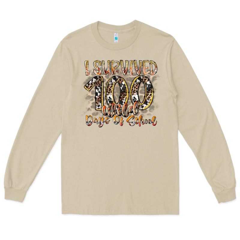 I Survived 100 Wild Days Of School Long Sleeve Tee by RacoonDesign | Teevron