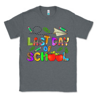 Charcoal Heather last day of school Classic Tee - HRA Design Shop