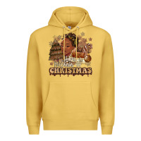 Antique Gold have a melanin christmas  black woman Premium Hoodie - MaliasSmallBusiness