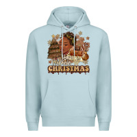 Blue Mist have a melanin christmas  black woman Premium Hoodie - MaliasSmallBusiness