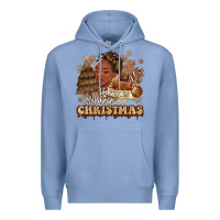Colony Blue have a melanin christmas  black woman Premium Hoodie - MaliasSmallBusiness