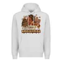 Dove Grey have a melanin christmas  black woman Premium Hoodie - MaliasSmallBusiness