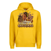 Lemon have a melanin christmas  black woman Premium Hoodie - MaliasSmallBusiness