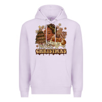 Lilac have a melanin christmas  black woman Premium Hoodie - MaliasSmallBusiness