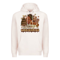 Pale Pink have a melanin christmas  black woman Premium Hoodie - MaliasSmallBusiness