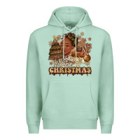 Seafoam have a melanin christmas  black woman Premium Hoodie - MaliasSmallBusiness