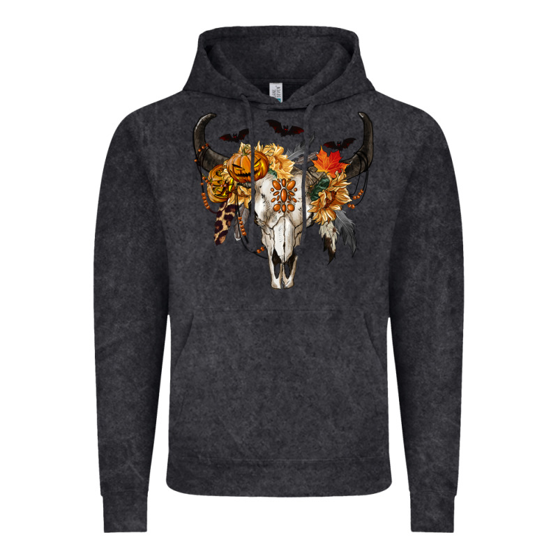 Halloween Bull Skull Vintage Hoodie by RanaPortraitStore | Teevron