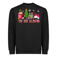 Black 'tis the season pink christmas Heavyweight Sweatshirt - Zillion Design Studio