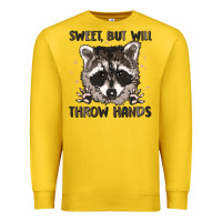 Lemon sweet but will throw hands Premium Sweatshirt - MaliasSmallBusiness