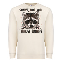 Sandshell sweet but will throw hands Premium Sweatshirt - MaliasSmallBusiness