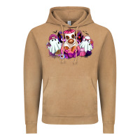 Halloween Ghost Heifer Vintage Hoodie | Teevron