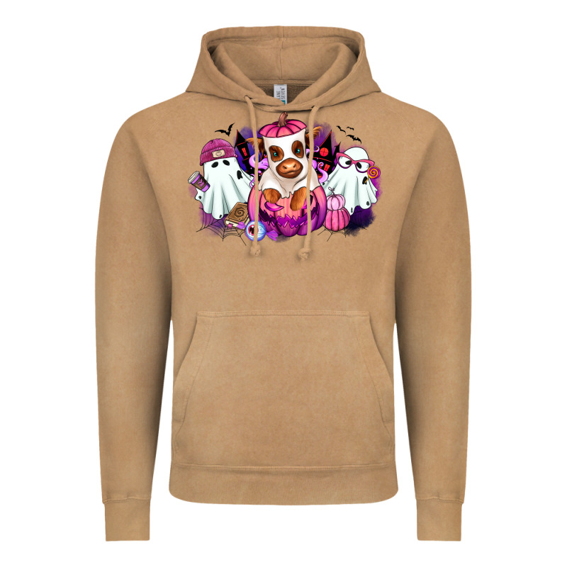 Halloween Ghost Heifer Vintage Hoodie by RanaPortraitStore | Teevron