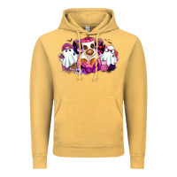 Vintage Mustard Halloween ghost Heifer Vintage Hoodie - RanaPortraitStore