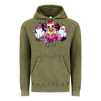 Vintage Olive Halloween ghost Heifer Vintage Hoodie - RanaPortraitStore