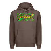 Coffee leopar and cowhide with cheers Premium Hoodie - AdoDesignShop