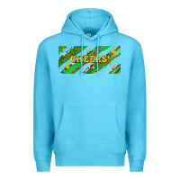 Ocean Blue leopar and cowhide with cheers Premium Hoodie - AdoDesignShop