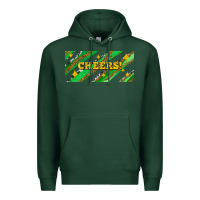 Sports Green leopar and cowhide with cheers Premium Hoodie - AdoDesignShop