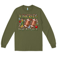 Army Green I Tackled 100 Days of School Long Sleeve Tee - RacoonDesign