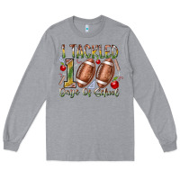 Heather Grey I Tackled 100 Days of School Long Sleeve Tee - RacoonDesign