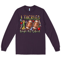 Plum I Tackled 100 Days of School Long Sleeve Tee - RacoonDesign