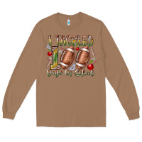 Toasted Coconut I Tackled 100 Days of School Long Sleeve Tee - RacoonDesign