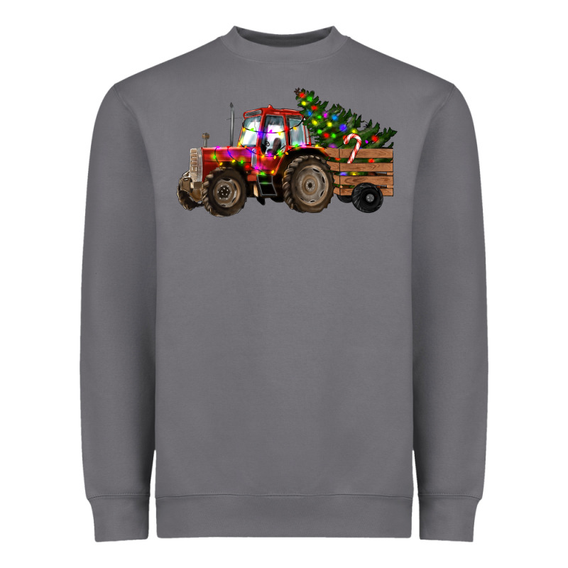 Christmas Farm Tractor Heavyweight Sweatshirt by RanaPortraitStore | Teevron