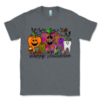Charcoal Heather happy halloween tooth Classic Tee - RacoonDesign