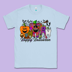 Happy Halloween Tooth Classic Tee Designed By Racoondesign