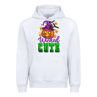 White Wicked cute Urban Hoodie - Artiststas