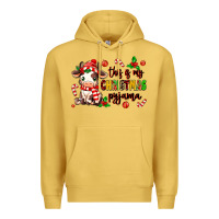Antique Gold this is my  christmas pyjama Premium Hoodie - MaliasSmallBusiness