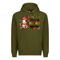 Army Green this is my  christmas pyjama Premium Hoodie - MaliasSmallBusiness