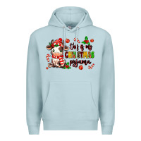Blue Mist this is my  christmas pyjama Premium Hoodie - MaliasSmallBusiness