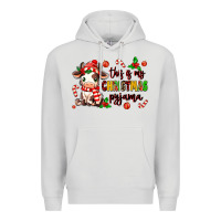 Dove Grey this is my  christmas pyjama Premium Hoodie - MaliasSmallBusiness
