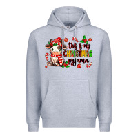 Heather Grey this is my  christmas pyjama Premium Hoodie - MaliasSmallBusiness