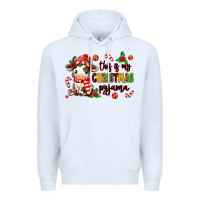 White this is my  christmas pyjama Premium Hoodie - MaliasSmallBusiness