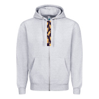 Heather Grey Halloween Key Fob Zipper Hoodie - BundleAndBundleShop