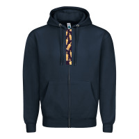 Navy Halloween Key Fob Zipper Hoodie - BundleAndBundleShop