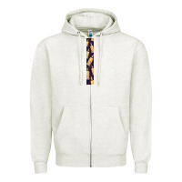 Oatmeal Heather Halloween Key Fob Zipper Hoodie - BundleAndBundleShop