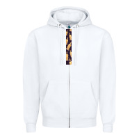 White Halloween Key Fob Zipper Hoodie - BundleAndBundleShop