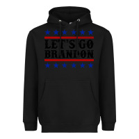 Black Let's Go Brandon American Flag Heavyweight Hoodie - Jasminsmagicworld