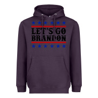 Plum Let's Go Brandon American Flag Heavyweight Hoodie - Jasminsmagicworld